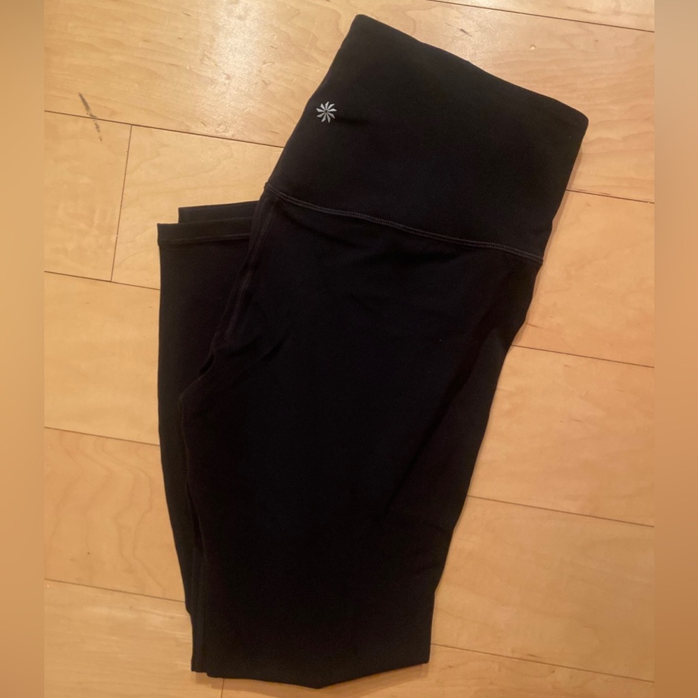 Athleta Black Ultra Rise Elation Leggings Size Large